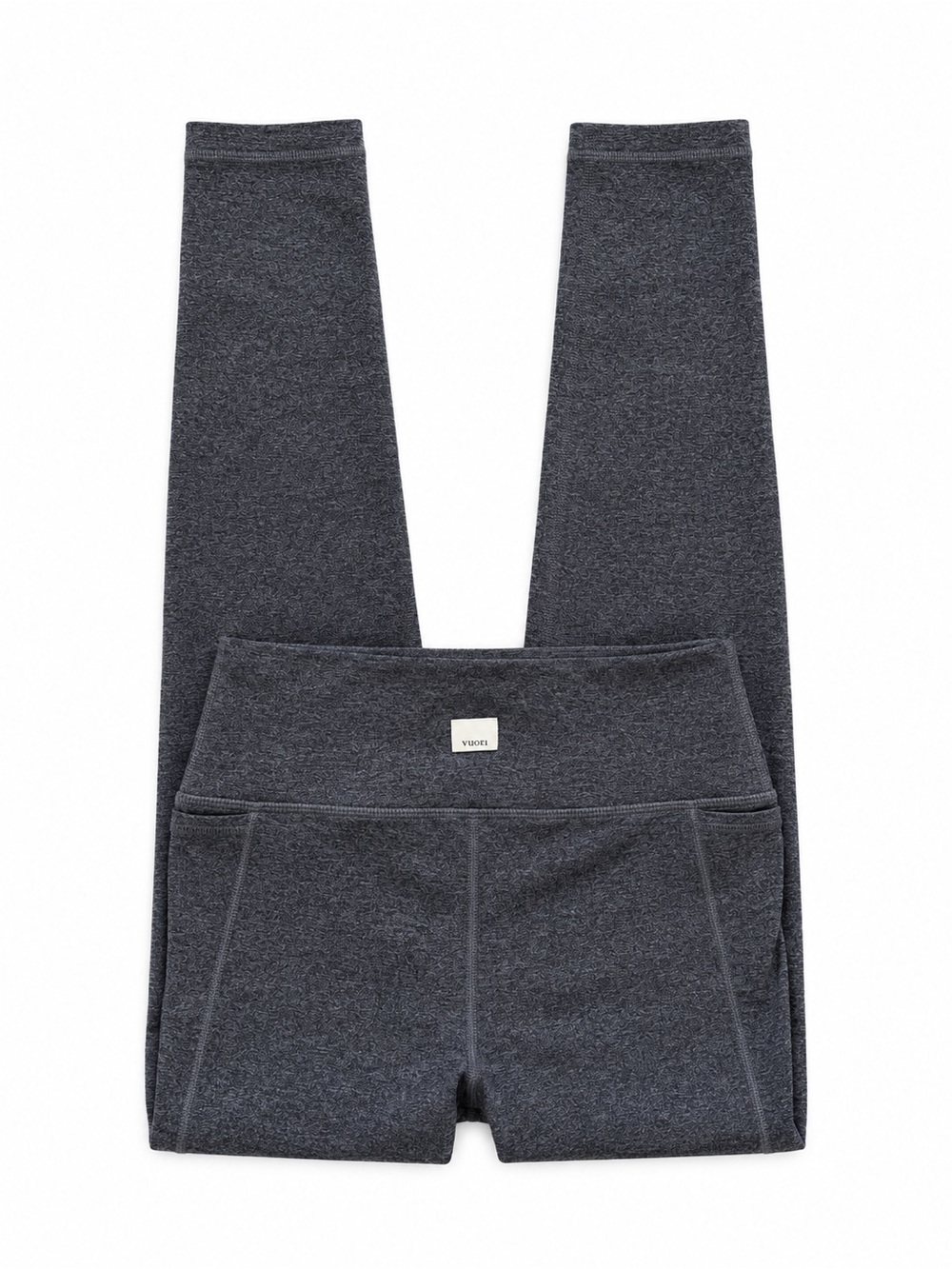 Vuori Studio Pocket Leggings Heather Grey XS Small High Rise 7/8 Yoga Gym